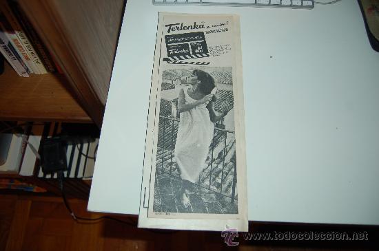 Carteles publicitarios: HOJA PUBLICITARIA DE TERLENKA. 1967 - Foto 1