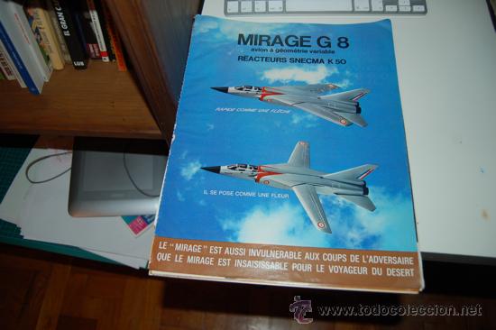 Carteles publicitarios: HOJA PUBLICITARIA DE REACTORES MIRAGE G 8. 1971 - Foto 1