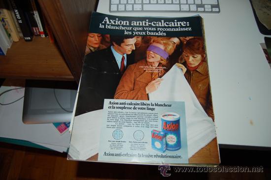 Carteles publicitarios: HOJA PUBLICITARIA DE DETERGENTE AXION. 1971 - Foto 1