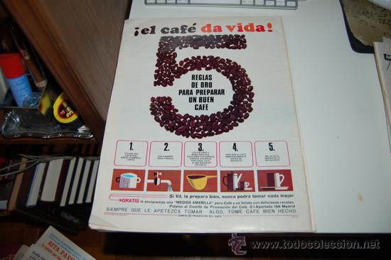 Carteles publicitarios: HOJA PUBLICITARIA DE CAF&Eacute;. 1967 - Foto 1