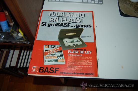 Carteles publicitarios: HOJA PUBLICITARIA DE CASSETTES BASF. 1982 - Foto 1