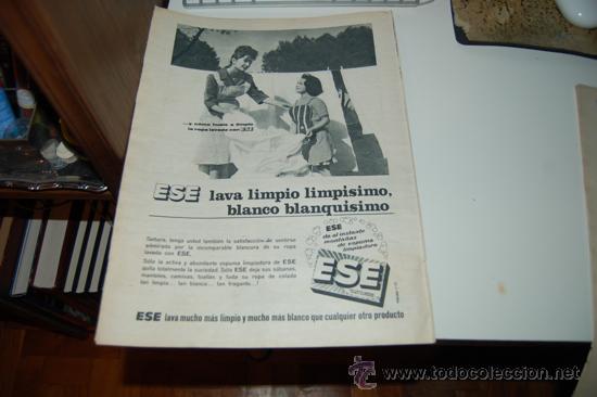 Carteles publicitarios: HOJA PUBLICITARIA DE DETERGENTE ESE. 1963 - Foto 1