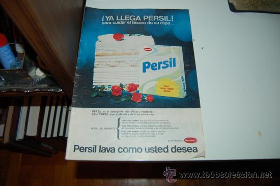 Carteles publicitarios: HOJA PUBLICITARIA DE DETERGENTE PERSIL. 1963 - Foto 1