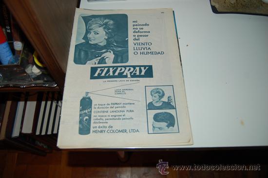 Carteles publicitarios: HOJA PUBLICITARIA DE LACA FIXPRAY. 1963 - Foto 1