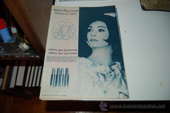 Carteles publicitarios: HOJA PUBLICITARIA DE LAPIZ DE LABIOS MAX FACTOR. 1963 - Foto 1