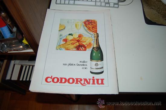 Carteles publicitarios: HOJA PUBLICITARIA ALCOH&Oacute;LICA DE CODORNIU. 1973 - Foto 1