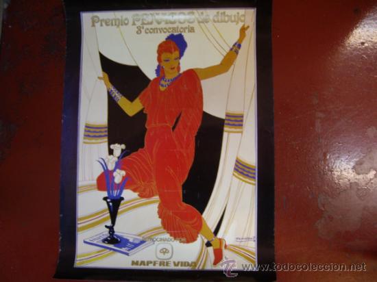 Carteles publicitarios: ANTIGUO CARTEL PREMIO PENAGOS MAPFRE - Foto 1