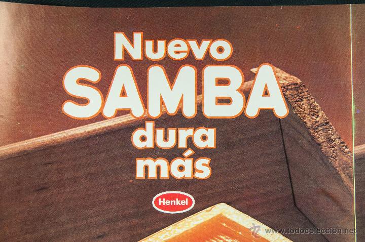Carteles publicitarios: POSTER DE PUBLICIDAD DE SAMBA, DE HENKEL - Foto 2