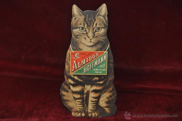 Carteles publicitarios: DISPLAY TROQUELADO CON PUBLICIDAD DE LA MARCA EL GATO ALMIDON HOFFMANN - Foto 1