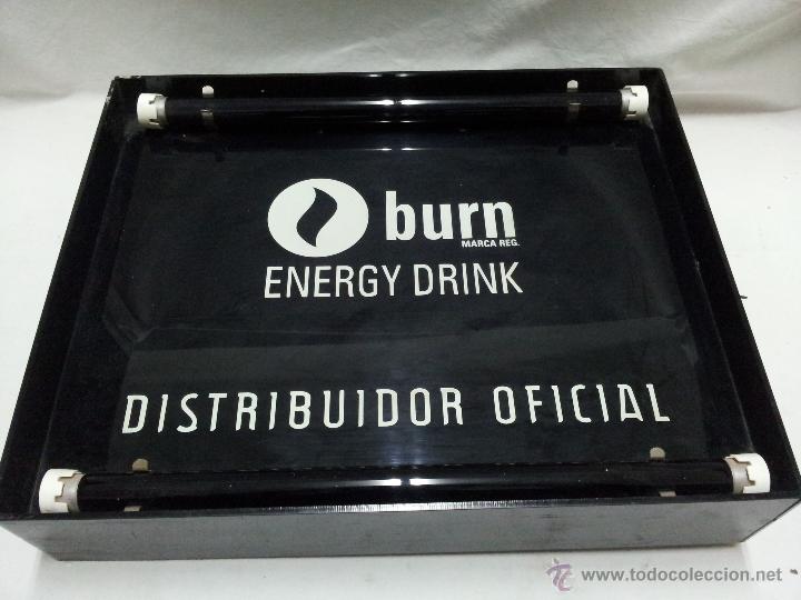 Carteles publicitarios: LETRERO LUMINOSO BEBIDA ENERGETICA BURN - Foto 1