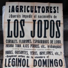 Carteles Publicitarios: CARTEL LEGINOL DOMINGO, AGRICULTURA. 77X110CM. AÑO 1916.