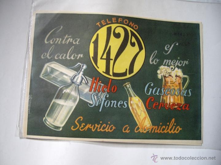Carteles publicitarios: SIFONES GASEOSAS 1427 - Foto 1