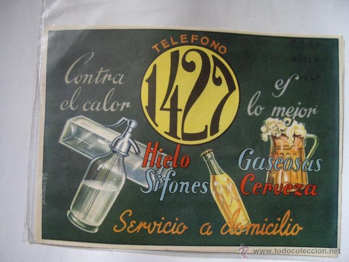Carteles publicitarios: SIFONES GASEOSAS 1427 - Foto 2