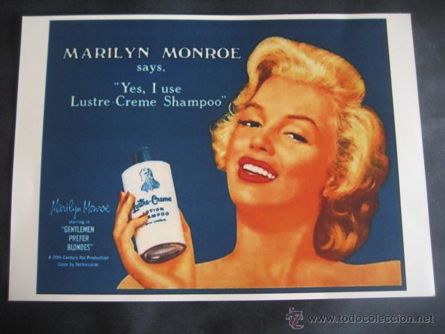 Carteles publicitarios: CARTEL PUBLICITARIO DE MARILYN MONROE - Foto 1