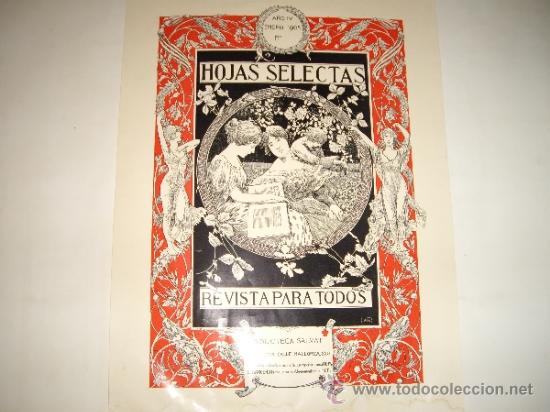 Carteles publicitarios: HOJAS SELECTAS A&Ntilde;O IV 1905 - Foto 1