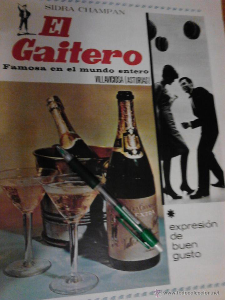 Carteles publicitarios: SIDRA EL GAITERO. 6 HOJAS DE PUBLICIDAD. - Foto 6