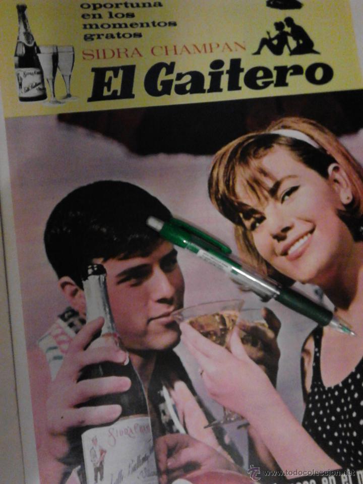 Carteles publicitarios: SIDRA EL GAITERO. 6 HOJAS DE PUBLICIDAD. - Foto 2