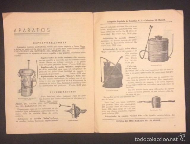 Carteles publicitarios: DESINFECTANTES INSECTICIDAS ANTICRIPTOGAMICOS PAGRA-CES - Foto 2