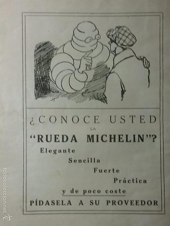 Carteles publicitarios: PUBLICIDAD RUEDA MICHELIN .A&Ntilde;O 1920 - Foto 1