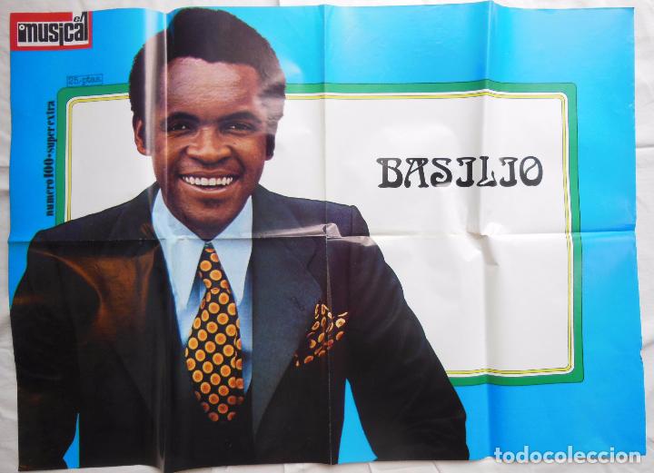 Carteles publicitarios: BASILIO. 1972. EL MUSICAL. 60x85 cm - Foto 1