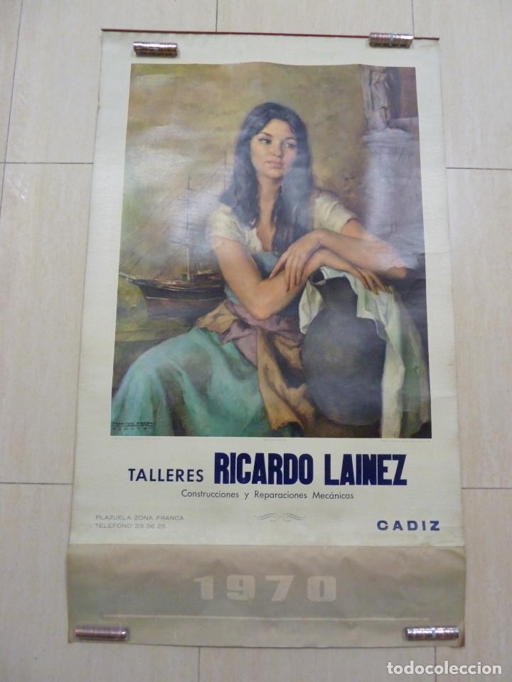 Carteles publicitarios: ALMANAQUE 1970 - PINTOR FRANCISCO RIBERA - Foto 1
