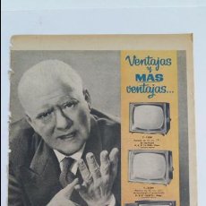 Carteles Publicitarios: HOJA PUBLICITARIA. PANTALLA DE TELEVISION IBERIA. 1959. GRAN FORMATO IDEAL PARA ENMARCAR