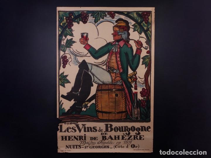 Carteles publicitarios: LES VINS DE BOURGOGNE 1920 - Foto 1
