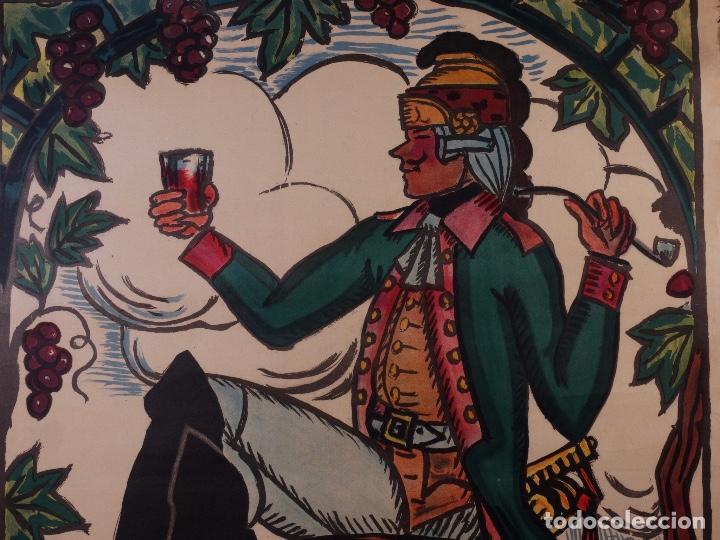Carteles publicitarios: LES VINS DE BOURGOGNE 1920 - Foto 2