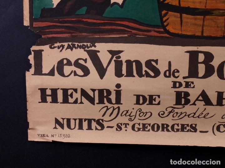 Carteles publicitarios: LES VINS DE BOURGOGNE 1920 - Foto 4