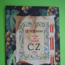 Carteles Publicitarios: PROGRAMA PUBLICITARIO J M RIVERO. VINOS DE JEREZ CZ 1750. Lote 117120095