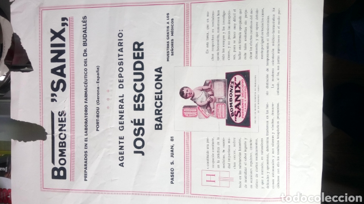 Carteles publicitarios: CARTEL DE BOMBONES SANIX. - Foto 2