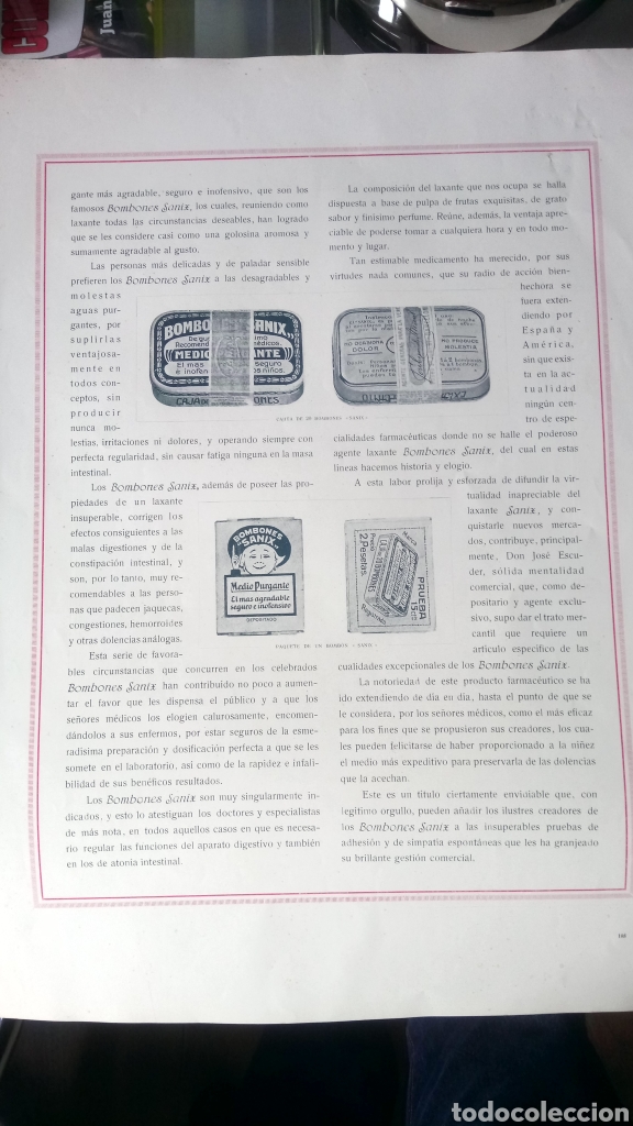 Carteles publicitarios: CARTEL DE BOMBONES SANIX. - Foto 3