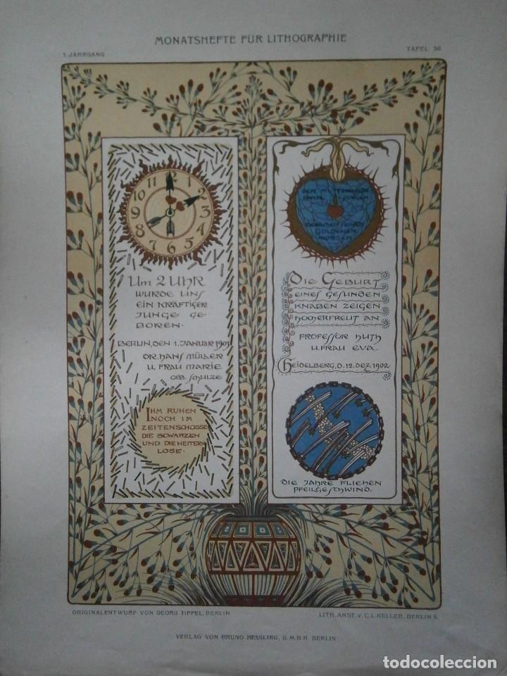 Carteles publicitarios: monatsmefte pur litmograpmie - Foto 1