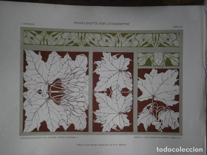 Carteles publicitarios: MONATSHEFTE FOR LITHOGRAPHIE - Foto 1