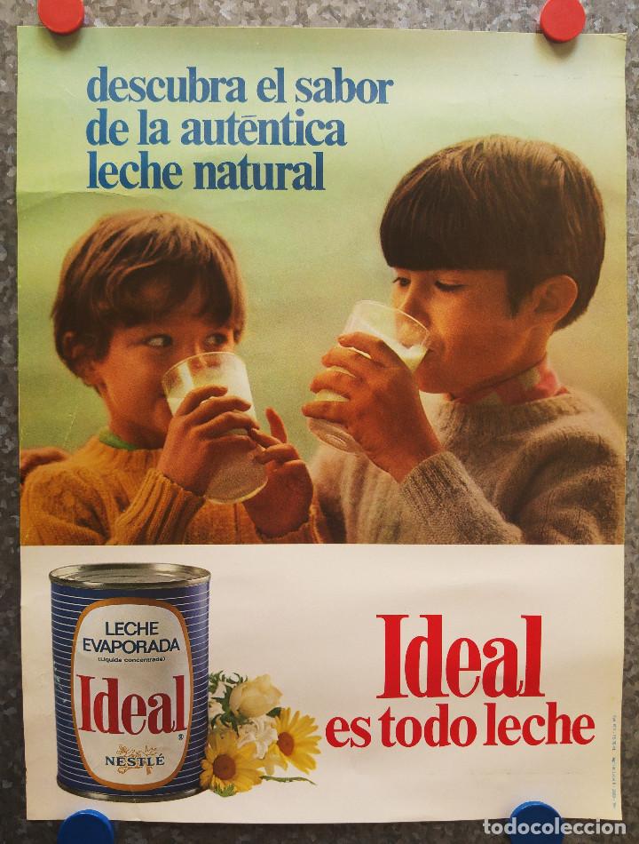 ideal es todo leche. cartel publicidad ideal ne Acquista