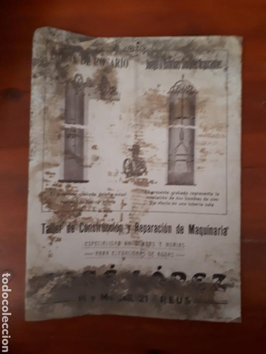 Werbeplakate: Antiguo cartel Taller construcci&oacute;n y reparaci&oacute;n maquinaria Jos&eacute; L&oacute;pez. Reus