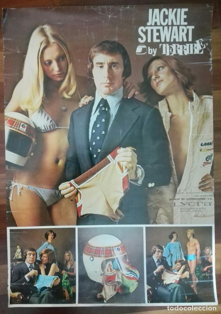 Carteles publicitarios: JACKIE STEWART BY TERRIBLE. 1972 - Foto 1