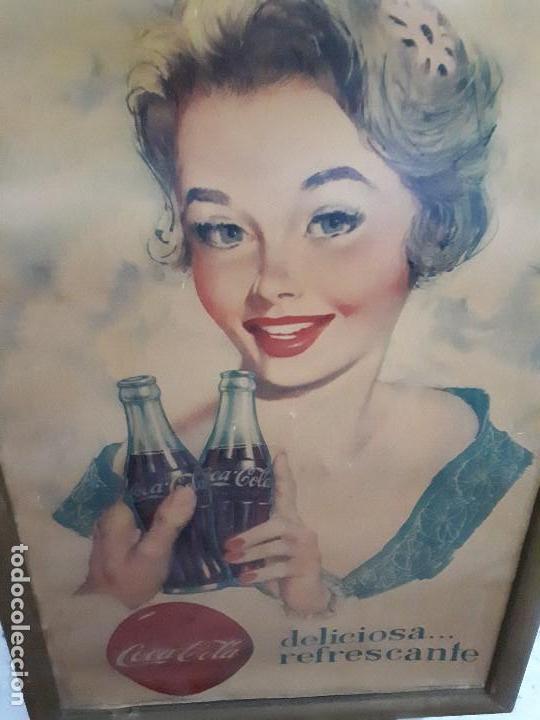 cartel coca-cola español años 50s. six barral. - Buy Antique advertising  posters on todocoleccion