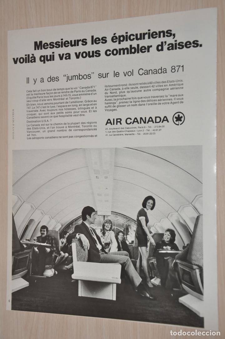 Carteles publicitarios: hoja publicidad air canada - Foto 1