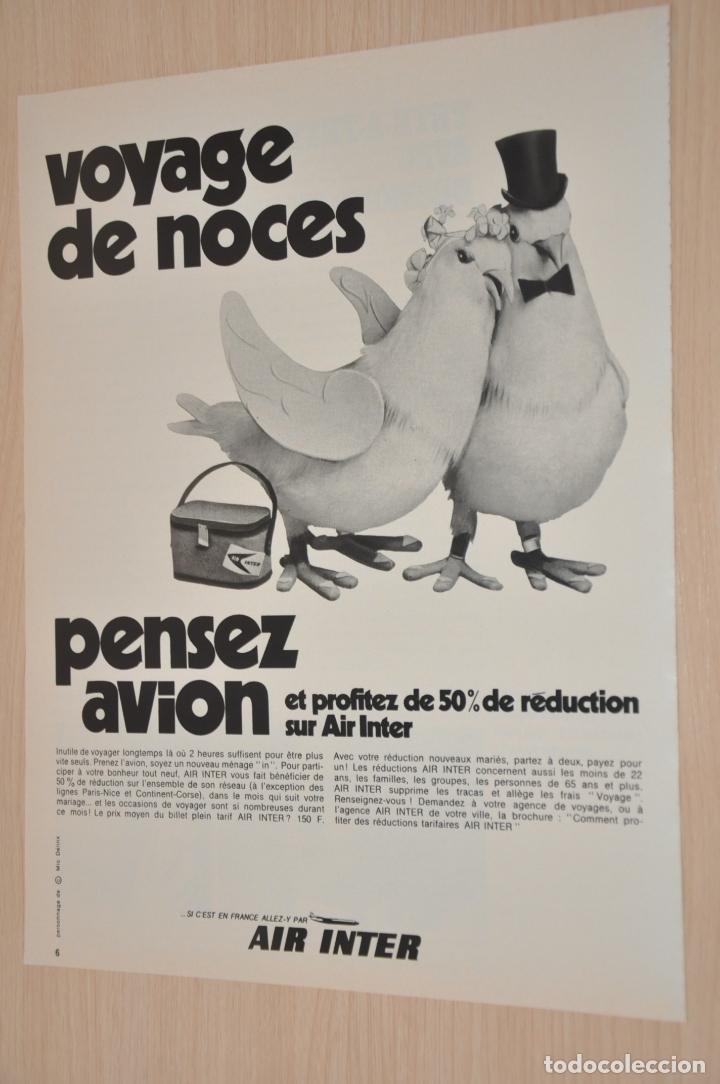 Carteles publicitarios: hoja publicidad air inter - Foto 1