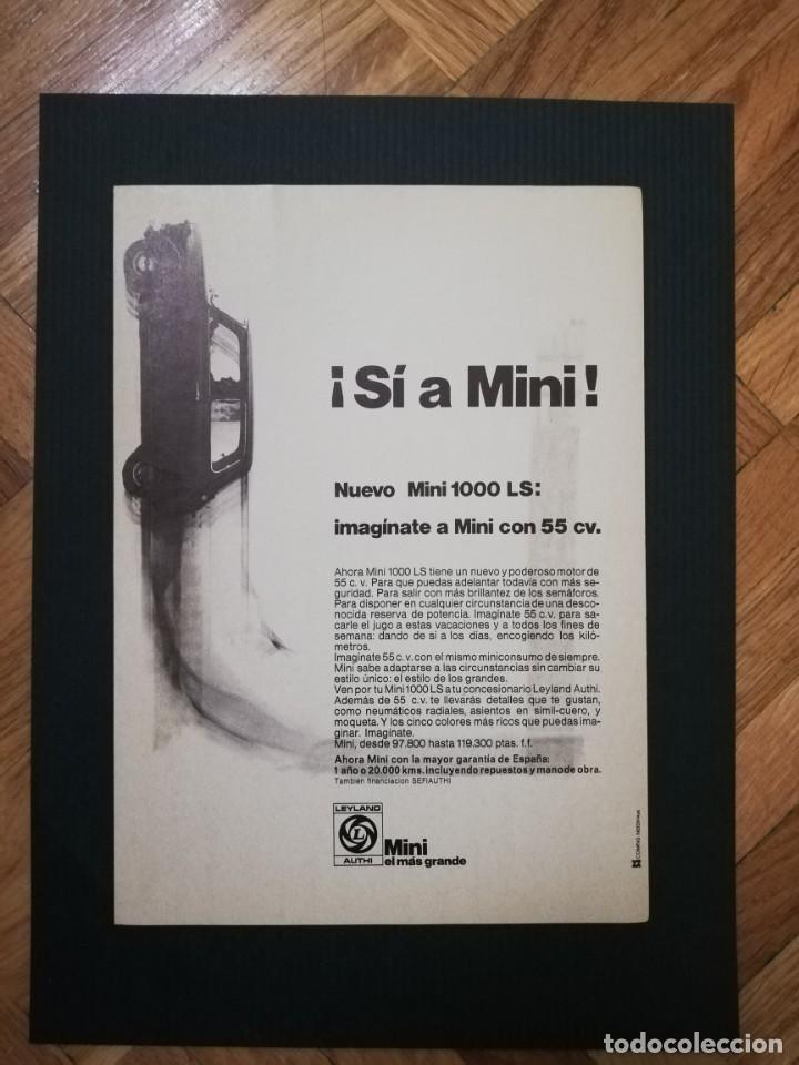 Carteles publicitarios: Antiguo Anuncio AUTHI Mini 1000 LS - Foto 1