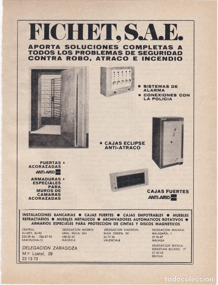 Carteles publicitarios: hoja publicidad fichet - Foto 1