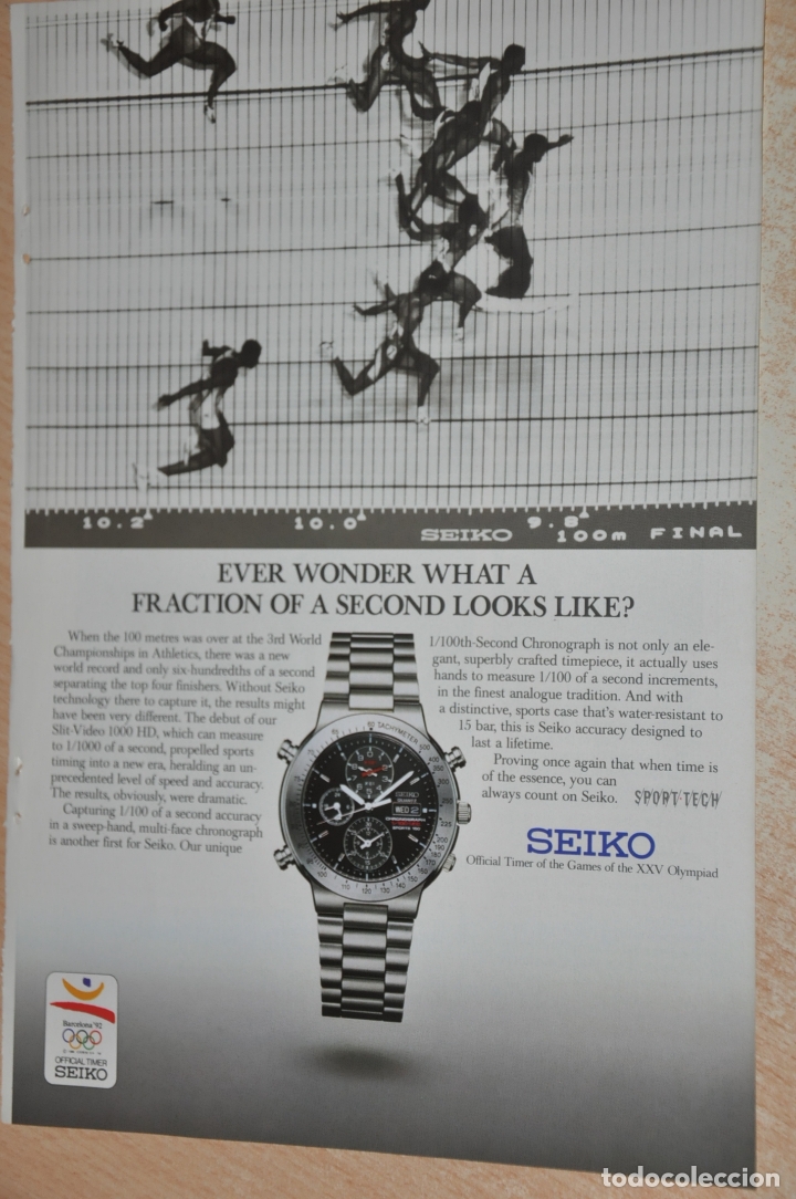 Carteles publicitarios: hoja publicidad relojes seiko - Foto 1
