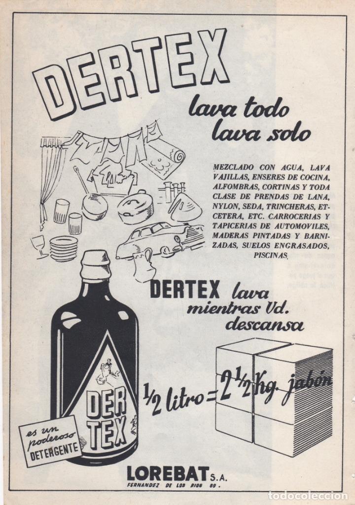 Carteles publicitarios: hoja publicidad detergente dertex - Foto 1