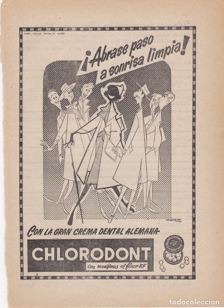 Carteles publicitarios: hoja publicidad chlorodont - Foto 1