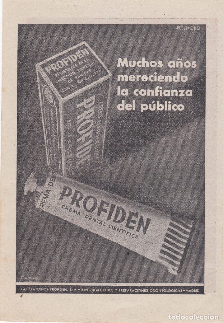 Carteles publicitarios: hoja publicidad profiden - Foto 1