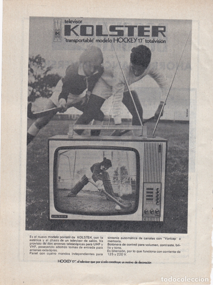 Carteles publicitarios: hoja publicidad televisor kolster - Foto 1
