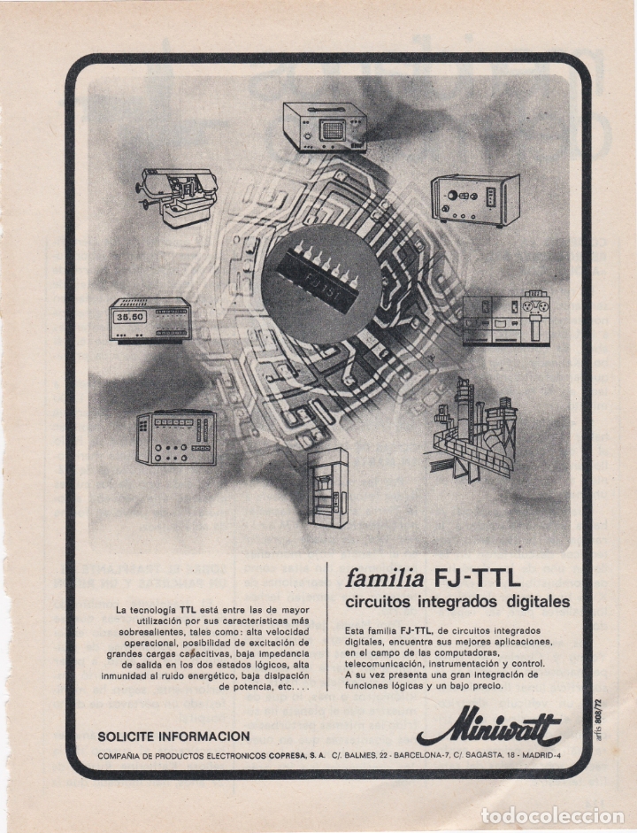 Carteles publicitarios: hoja publicidad miniwatt - Foto 1