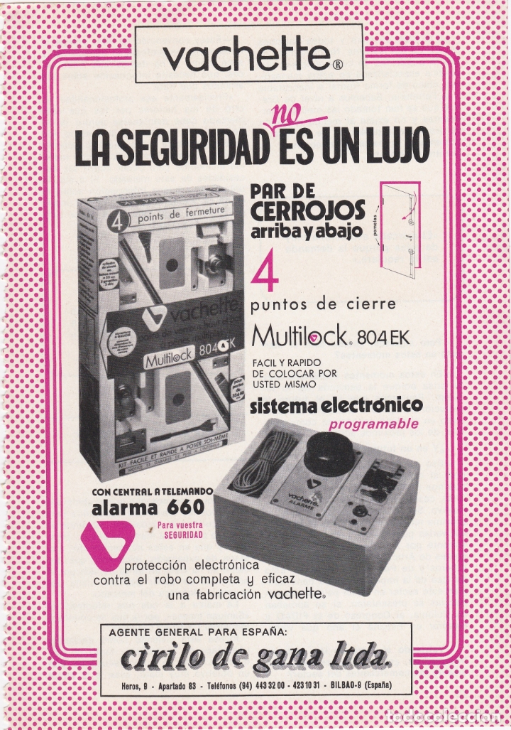 Carteles publicitarios: hoja publicidad vachette - Foto 1
