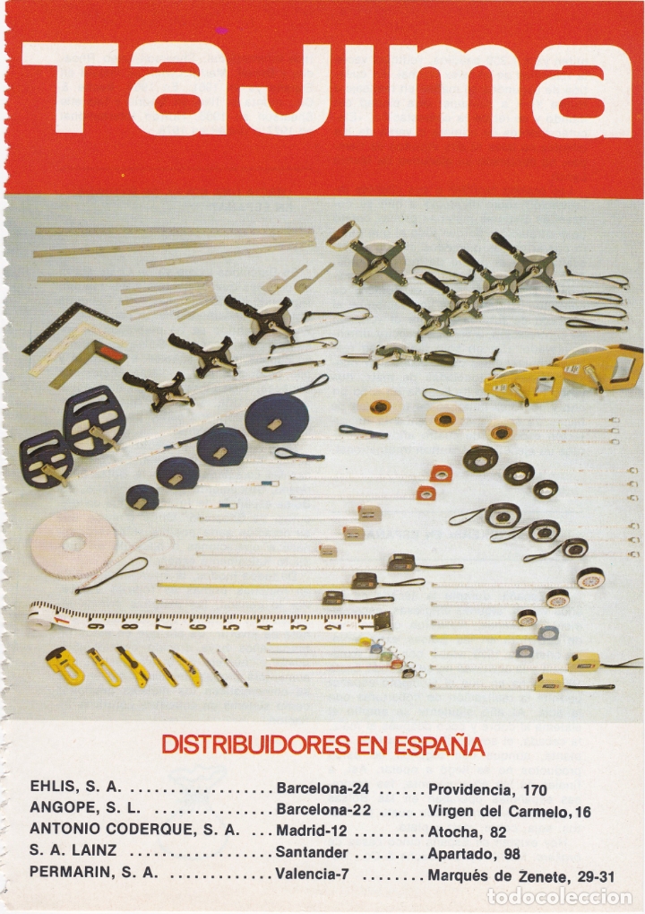 Carteles publicitarios: hoja publicidad tajima - Foto 1